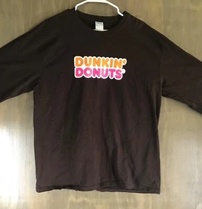 Dunkin Donuts Long Sleeve T Shirt Mens XL “Americas Iced Coffee Now In a Bottle” - Picture 1 of 8