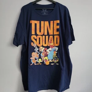 Space Jam A New Legacy Tune Squad Blue Size 3XL Short Sleeve Shirt BIG Print - Picture 1 of 9