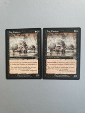 Bog Raiders x2, MTG Urza's Saga (1998) Common Black Creature VNM