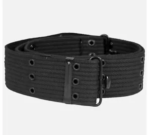 LC-1 US ARMY MILITARY PISTOL BELT ALICE WEBBING LC1 SECURITY PATROL BLACK NEW - Picture 1 of 5