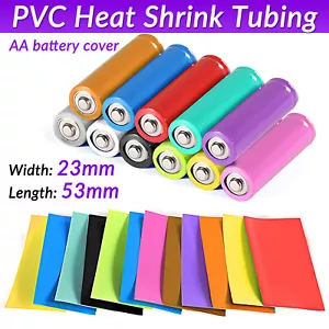 PVC Heatshrink Heat Shrink Tubing Wrap RC Battery For Single AA Batteries Color - Picture 1 of 6
