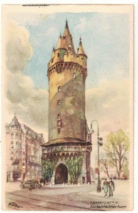 PC de arte c1910: Frankfurt an der Main, Alemania - Torre Eschenheimer - a/s: Fischer - Imagen 1 de 2