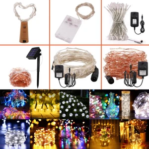 LED String Fairy Lights Wire Light Christmas Tree Room Porch Garden Decorations - Picture 1 of 21