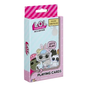 L.O.L. Surprise! Deck of Playing Cards Pets Edition Set with A Clip-On Charm - Picture 1 of 5