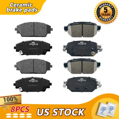 Front & Rear Ceramic Disc Brake Pads For 2019 - 2022 Mazda CX-3 2018 Mazda 3 - Image 1 of 4