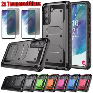 Funda a prueba de golpes para Samsung Galaxy S21 FE 5G con protector de pantalla de privacidad - Imagen 1 de 91
