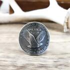 Navajo Authentic Vintage Quarter Dollar Coin Sterling Silver Ring Size 8.5 10 11
