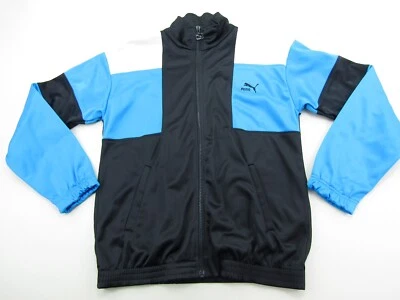 Puma Track Jacket Mens Small Athletic Outdoor Colorblock Full Zip Pockets Logo - Image 1 of 4