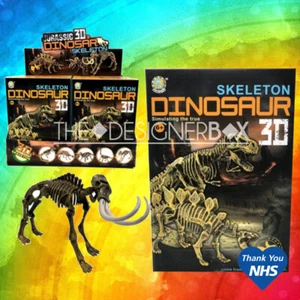 Kit de construcción modelo de construcción esqueleto de dinosaurio de plástico 3D en caja MYO - Imagen 1 de 4