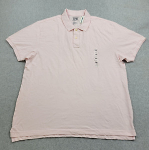 Old Navy Polo Shirt Adult 2XL XXL Pink 100 Cotton Rugby Golf Casual Preppy Mens