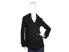 BURBERRY Black Wool & Cashmere Double Breasted Peacoat Coat, Size 4 ~ EUC