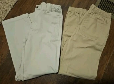 Pantalones de uniforme escolar Cherokee talla 14 para niños y Wonder Nation (lote de 2 pares) Foto 1 de 4