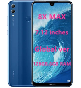 Honor 8X Max 128GB,6GB RAM 7.12" Full Screen Unlocked Dual Sim Global 4G LTE - Afbeelding 1 van 10