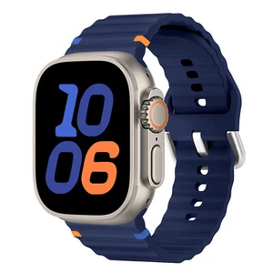 Soft Breathable Silicone Sport Band For Apple iWatch Series 9/8/7/6/5/4/3/2/1 SE - Picture 1 of 23