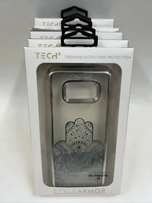 Silver Liquid Glitter Hamsa Tech2 Premium Ultra Thin Case Samsung S8 Lot of 5 - Image 1 of 4