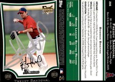 Freddy Sandoval Signed 2009 Bowman #216 Card Los Angeles Angels Auto