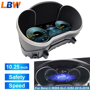 Digital LCD Instrument Cluster Cockpit For Mercedes Benz C W205 GLC X253 2015-19 - Picture 1 of 11