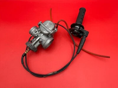 1991 91 Kawasaki KX125 KX 125 OEM Keihin PWK carburador entrada combustível - Imagem 1 de 4