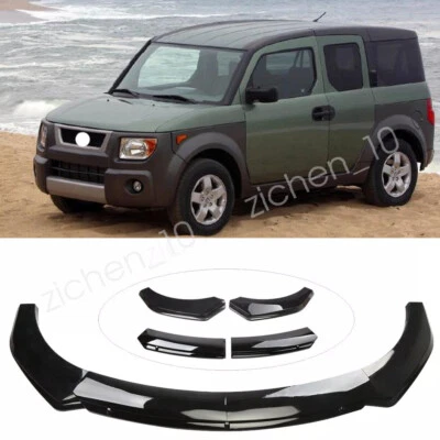For Honda Element SUV Front Bumper Lip Splitter Parts Body Kit Gloss Black Body Foto 1 de 4