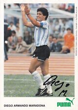 WM 1986 Diego MARADONA ( ARG) Autogramm AK handsig. WELTMEISTER 1986 TOP