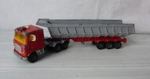 #Majorette Made in France Ech. 1/60# Camion + remorque Benne - Foto 1 di 9