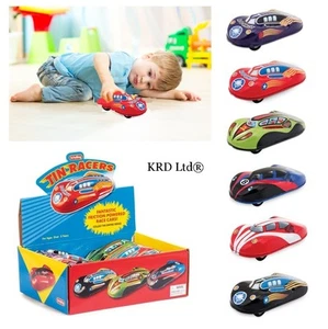 Traditional TIN RACNG CAR Play Cars Race Stocking Filler Kids Birthday Toy Gift - Picture 1 of 8