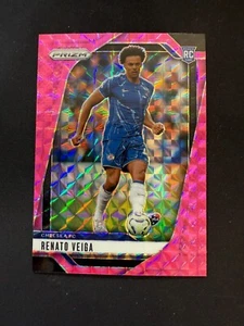 2024-25 Panini Prizm Premier League Renato Veiga Pink RC Mosaic Prizm - Picture 1 of 2