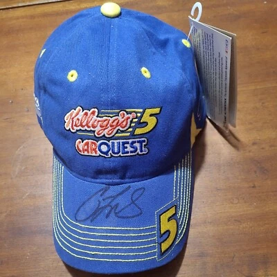 Gorra autografiada Casey Mears Kellog's/Car Quest #5 nueva con etiquetas Foto 1 de 4