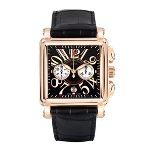 Franck Muller Conquistador Watch 40MM Black Arabic Numerals Dial Rose Gold - Picture 1 of 10