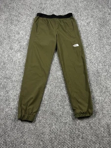 North Face Pants Boys Large Olive Green FlashDry Athletic Outdoor Joggers Youth - Picture 1 of 8