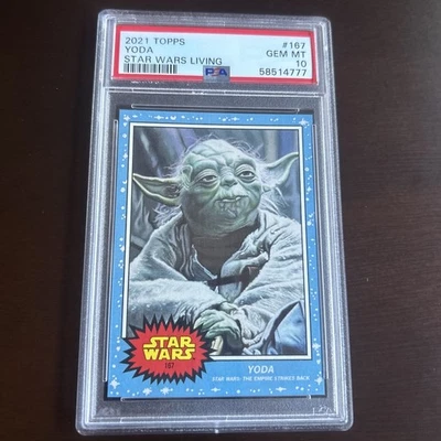 Yoda 2020 Topps Star Wars Living Set #167 - PSA 10 GEM MINT 7943 - Image 1 of 2