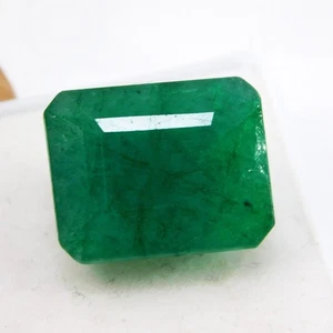 Stunning 12.6 Ct Natural Colombian Green Emerald - "Certified" Loose Gemstone - Picture 1 of 7