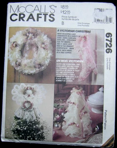 McCalls Crafts Pattern Christmas Stocking, Tree, Angel, Wreath #6726 uncut - Picture 1 of 9