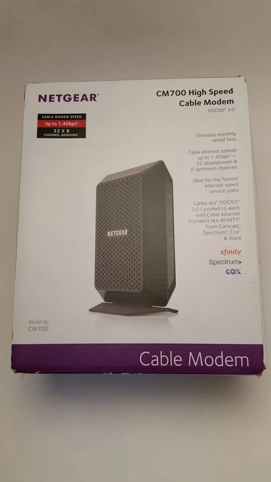 NETGEAR Cable Modem CM700 - Compatible with all Cable Providers incl. Xfinity,.. - Image 1 of 1