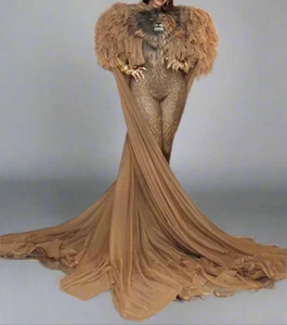 Lion Costume Prima Dons And Donnas Custom Fit Iridescent Halloweenl Wear - Picture 1 of 7
