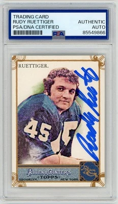 2011 Topps Allen & Ginter Rudy Ruettiger SIGNED #238 PUZZLE Card PSA Autographed - Image 1 of 2