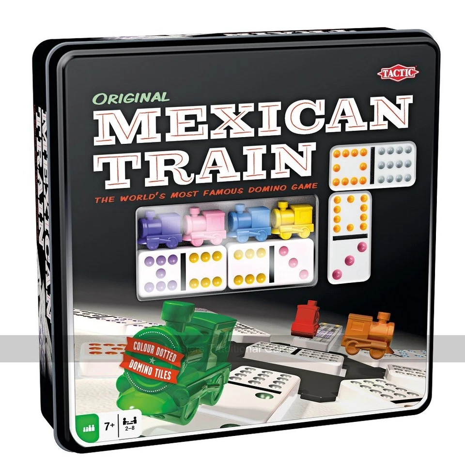 Tactic Mexican Train Dominoes in Tin (UK) - Image 1 of 1