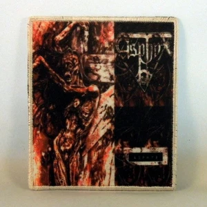 ASPHYX Crush the Cenotaph SMALL PATCH WHITE Border Printed Band Logo - Picture 1 of 6
