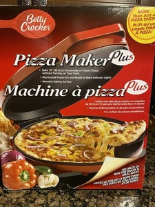 Betty Crocker Pizza Maker Machine - 12" Indoor Grill BC-2958CR Red 1440 Watts - Picture 1 of 4