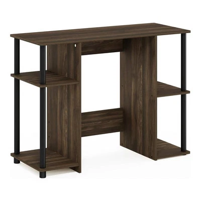 Furinno JAYA Engineered Wood Compact Computer Study Desk in Columbia Walnut - Image 1 of 4