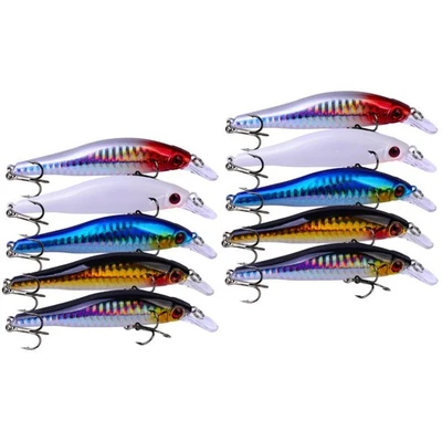  10 Stück Künstliche Angelköder Tragbare Angelköder Nützliche Angelzubehörteile - Bild 1 von 4