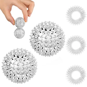 Magnetischer Akupressurball, 2 Stück Igelball Massage Small Und 3 Massageringe - Bild 1 von 9