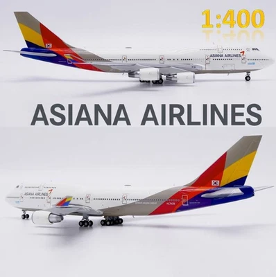 JC Wings 1/400 XX40221, Asiana Airlines Boeing 747-400 Last Flight HL7428 - Immagine 1 di 4