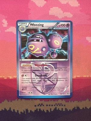 Pokemon Card Weezing Plasma Storm Holo Rare 58/135 Near Mint - Image 1 of 2