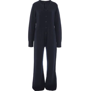 JOSEPH Navy Wool Buttoned Jumpsuit - M - £545 - Picture 1 of 4