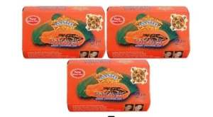 PAPAYA SOAP & HONEY +Q10 HERBAL SOAP 3 x 125g *ASANTEE - Picture 1 of 4