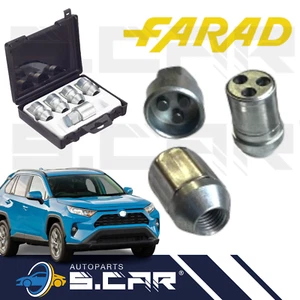 FARAD kit 4 Dadi Antifurto Per Toyota Rav4 Da 04 Con Cerchi In Lega StilBull 382 - Imagen 1 de 8