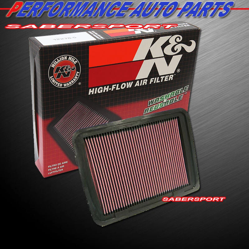 Filtro de admisión de aire de alto flujo K&N 33-2306 para Toyota Tacoma 2005-2023 2,7 L Foto 1 de 1