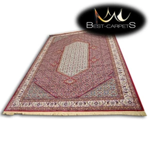 TRADITIONAL RUG 'KASZMIR' Flowers fringe red durable hard-wearing EASY CLEAN - Picture 1 of 6