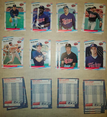 1988 Fleer Baseball, U-Pick, Complete Your Set (Cards 1-220) (NM/NM+) - Image 1 of 2